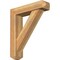 Ekena Millwork Traditional Craftsman Rough Sawn Bracket w/ Offset Brace, Western Red Cedar, 6"W x 24"D x 28"H BKT0604X24X28TRA04RWR - alternate 1